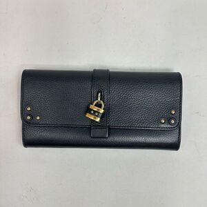 Chloe Paddington Black Leather Long Wallet with Box, Dustbag, and Card